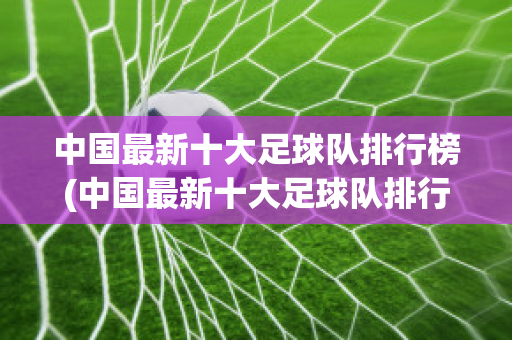 中国最新十大足球队排行榜(中国最新十大足球队排行榜图片)